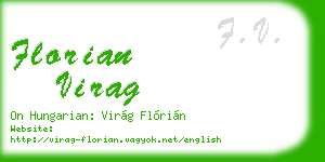 florian virag business card