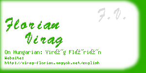 florian virag business card